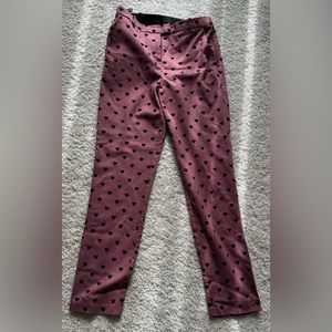 Top shop Valentine’s Day heart pants size 2